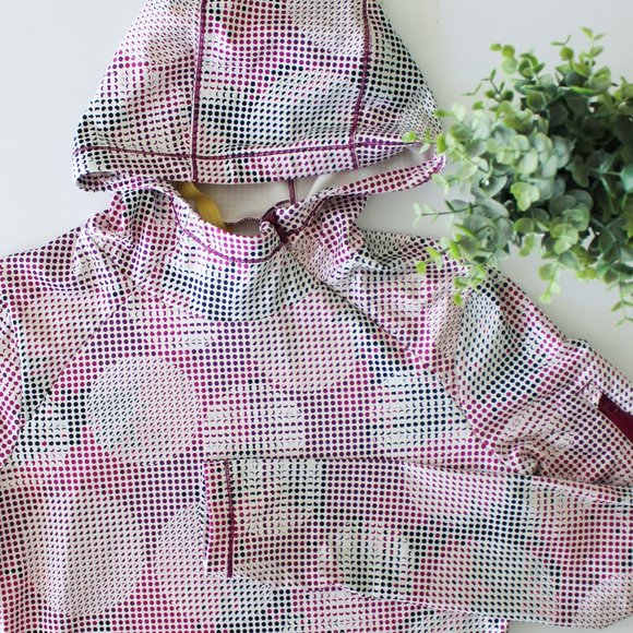 Lole Tops - Lole Pink Purple Dot Circle Athletic Hoodie Shirt